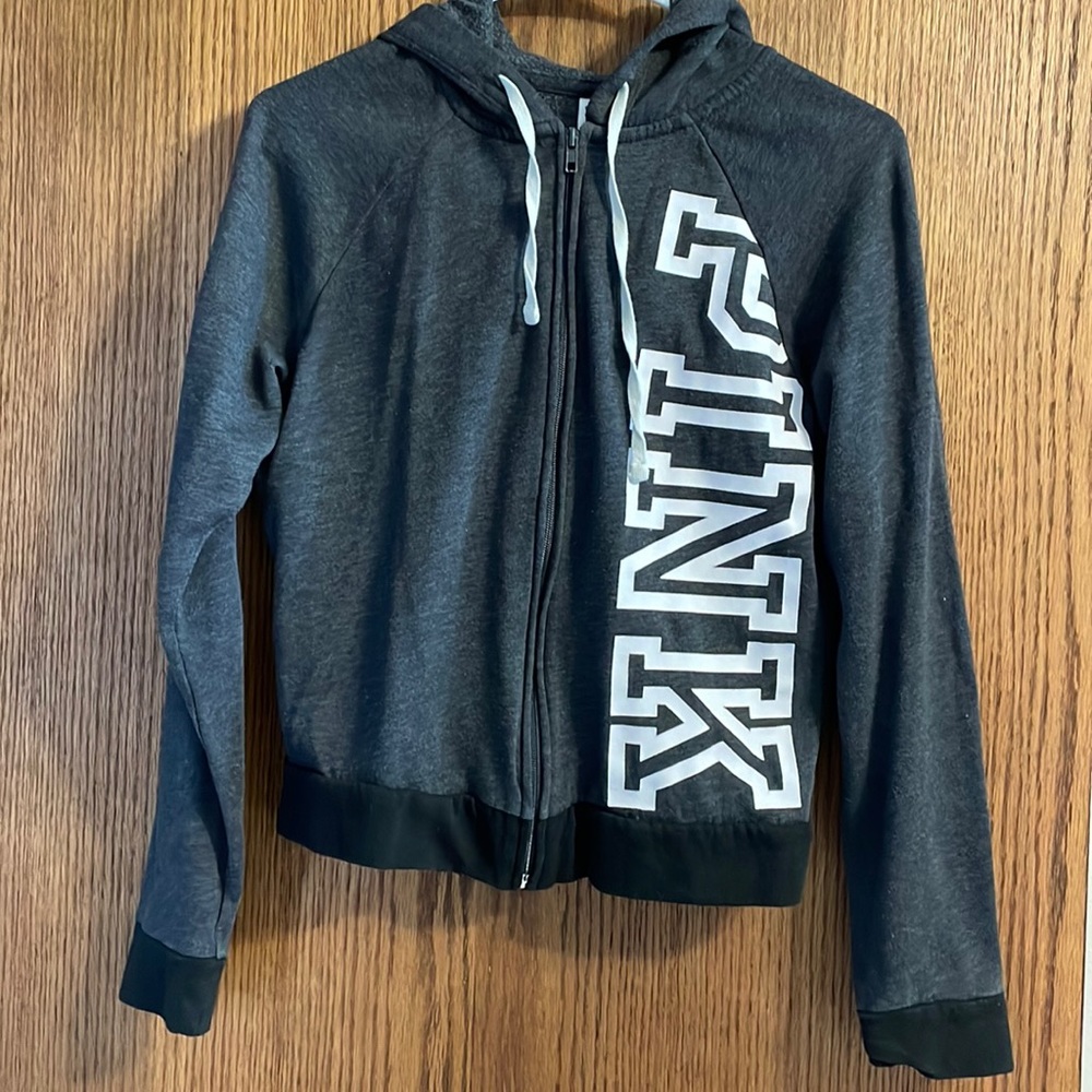Woman’s PINK full zip sweatshirt